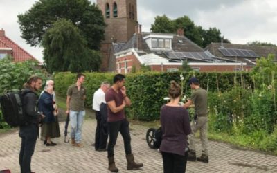 Recherches géophysiques à Godlinze au Pays-Bas, à l’aide d’un géoradar